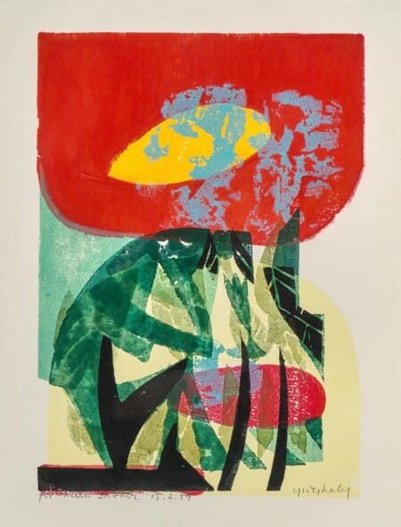 "Rote Blüte» (Stifterbild) <br><span class="got-person">HAP Grieshaber</span>